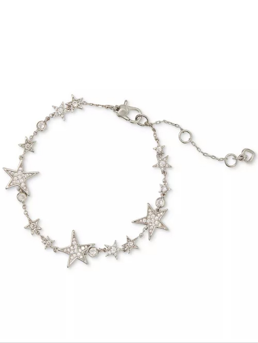 kate spade new york Silver-Tone Cubic Zirconia Star Tennis Bracelet